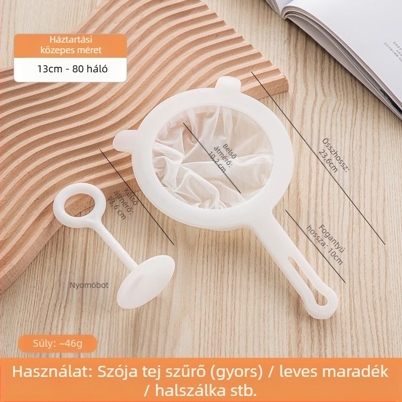 Szójatejszűrő, ultrafinom baba faltörő gyümölcscentrifuga, gyümölcslészűrő, szivárgásszűrő konyhába