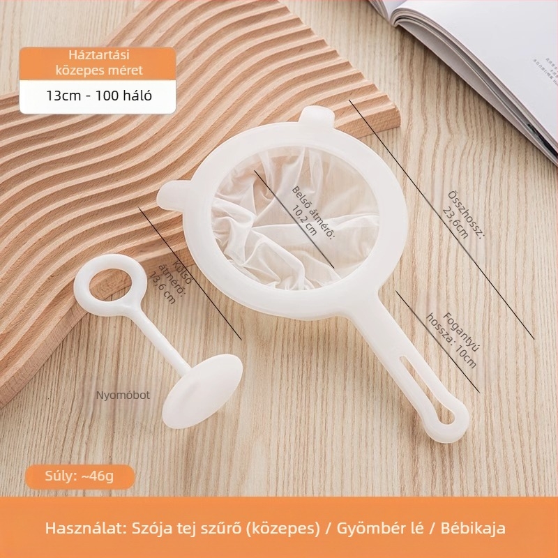 Szójatejszűrő, ultrafinom baba faltörő gyümölcscentrifuga, gyümölcslészűrő, szivárgásszűrő konyhába