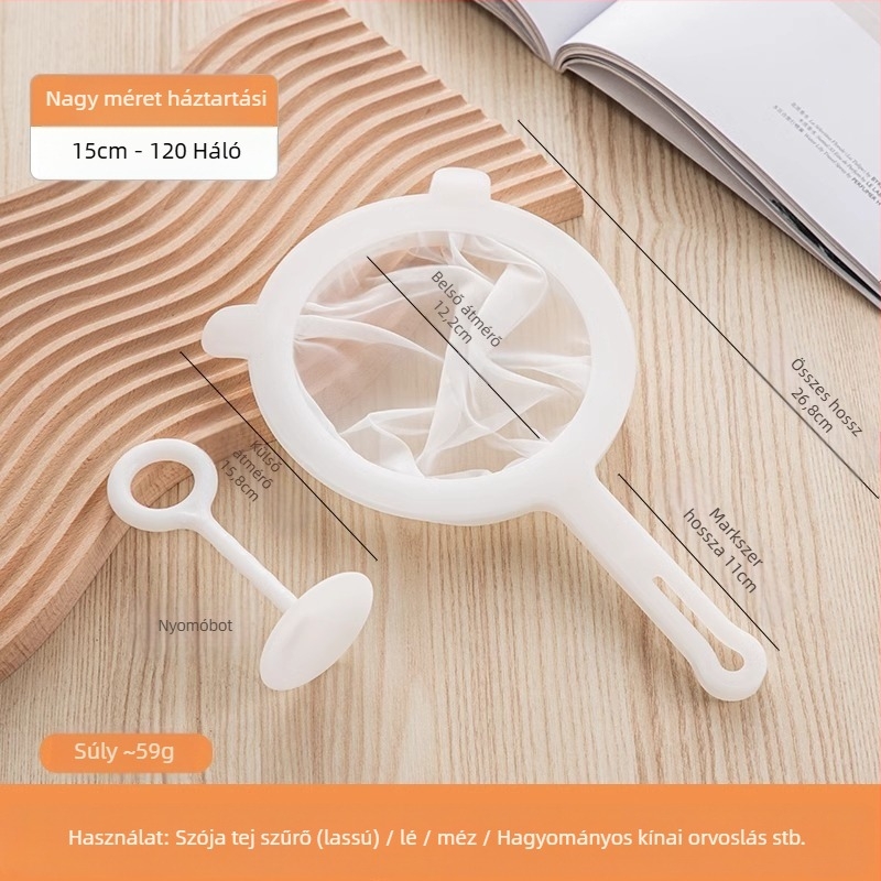 Szójatejszűrő, ultrafinom baba faltörő gyümölcscentrifuga, gyümölcslészűrő, szivárgásszűrő konyhába
