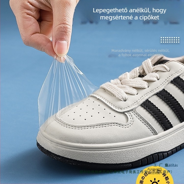 Felső vízálló matrica, lábujjvédő fólia nedvesség és szennyeződés ellen, nem nedves cipővédő huzat esős napokra, esőálló, nedvességálló és kopásálló