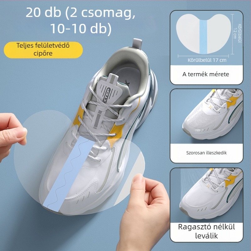 Felső vízálló matrica, lábujjvédő fólia nedvesség és szennyeződés ellen, nem nedves cipővédő huzat esős napokra, esőálló, nedvességálló és kopásálló