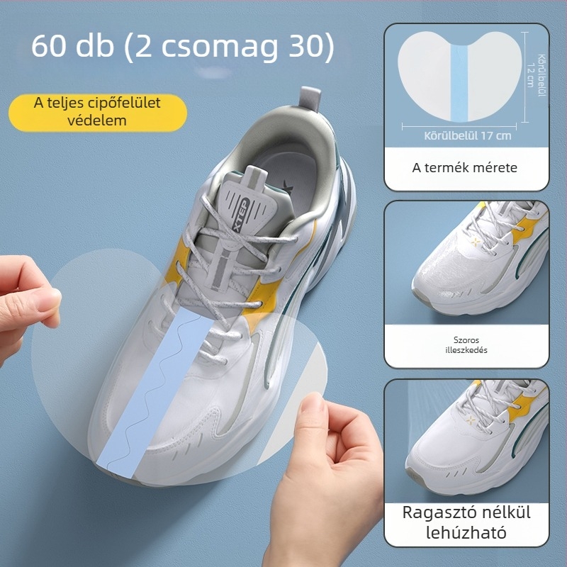 Felső vízálló matrica, lábujjvédő fólia nedvesség és szennyeződés ellen, nem nedves cipővédő huzat esős napokra, esőálló, nedvességálló és kopásálló