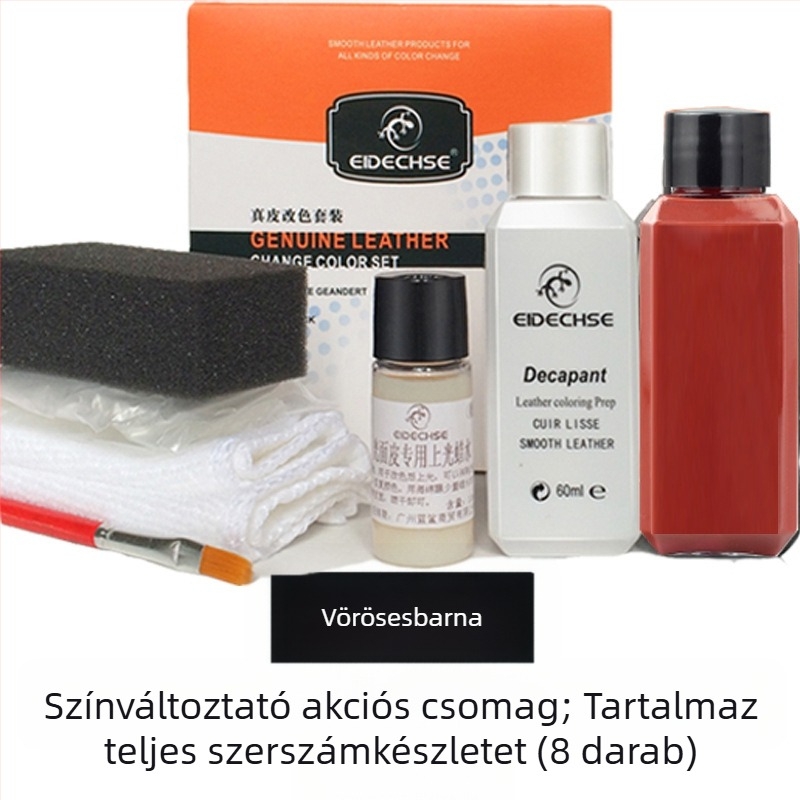 EIDECHSE színváltós szett bőr kanapé táska ruhák kabát cipő színváltó kiegészítő felújított színfesték