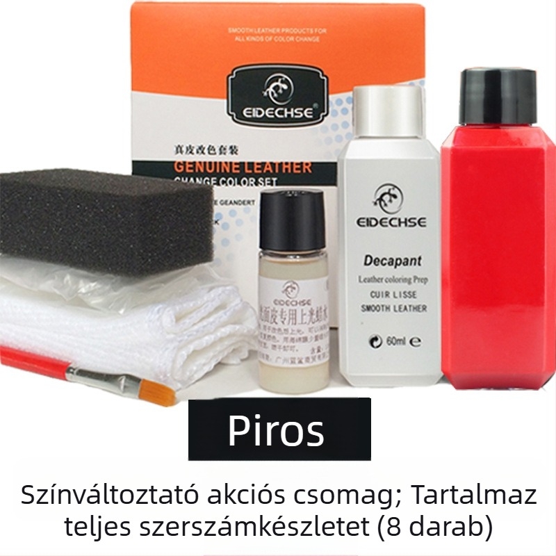 EIDECHSE színváltós szett bőr kanapé táska ruhák kabát cipő színváltó kiegészítő felújított színfesték