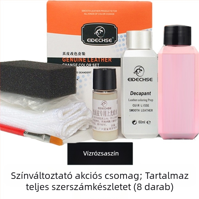 EIDECHSE színváltós szett bőr kanapé táska ruhák kabát cipő színváltó kiegészítő felújított színfesték