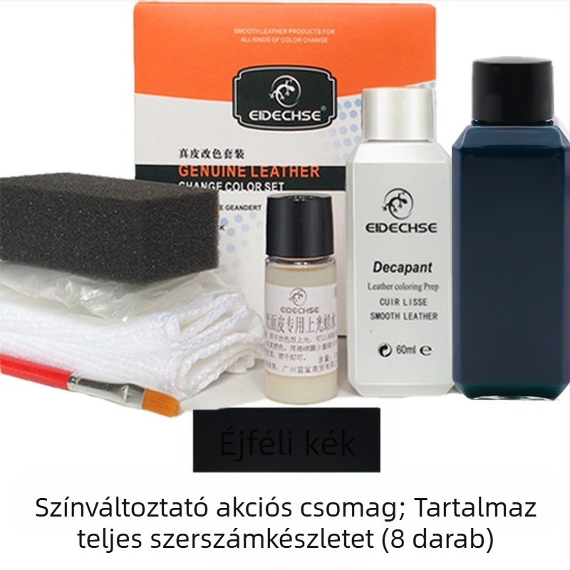 EIDECHSE színváltós szett bőr kanapé táska ruhák kabát cipő színváltó kiegészítő felújított színfesték
