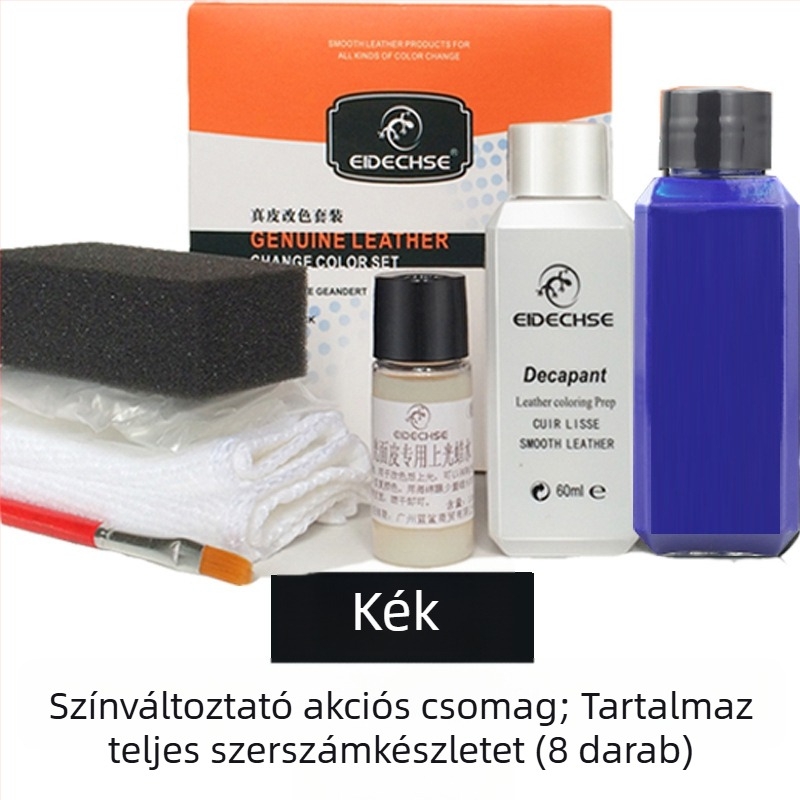 EIDECHSE színváltós szett bőr kanapé táska ruhák kabát cipő színváltó kiegészítő felújított színfesték