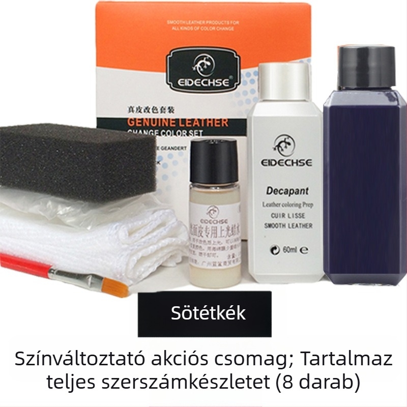 EIDECHSE színváltós szett bőr kanapé táska ruhák kabát cipő színváltó kiegészítő felújított színfesték