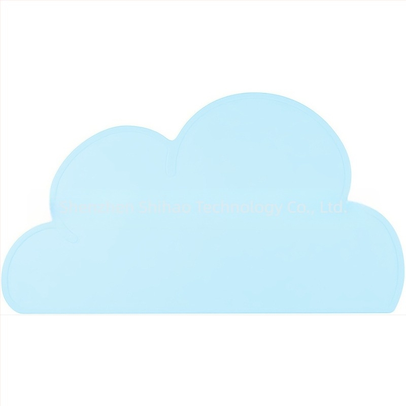 Vastagított gyermek alátét szilikon felhő hőszigetelő szőnyeg kreatív alátét háziállat csúszásgátló szivárgás szőnyeg forrázásgátló asztali szőnyeg