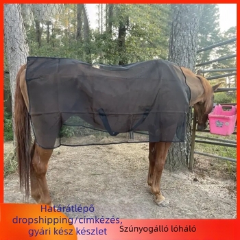 Spot Lovas Kellékek Nyári Szúnyogvédelmi Lókabát Hálós Lókabát Állítható Méretű Kopásálló Lélegző Lóvédő