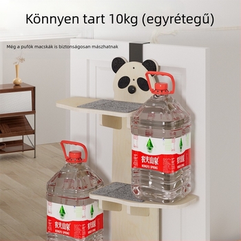 Macskamászó állvány, fali, kicsi, nem üres, falra akasztható ajtó, tömörfa macskamászó állvány, háztartási macskajátékok, macskabútorok, díszek