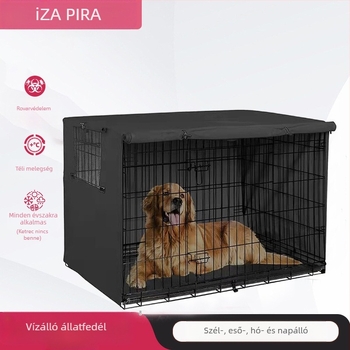 Vízálló kutyaketrec-takaró nyúlketrec csirkeketrec hordozható összecsukható porálló szélálló naptej határokon átnyúló meleg kisállat-takaró