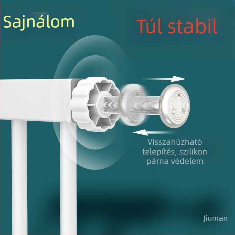 Lapos tetejű csavaros kártyanyílás ajtórácsokhoz, babalépcső korlátokhoz, gyermekkerítésekhez, védőkorlát-kiegészítőkhöz