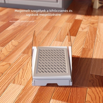 Határokon átnyúló, alacsony profilú macskalétra kiscicáknak, nyomkövetésgátló alomszőnyeg, macska WC lábtörlő szőnyeg, lomkezelő platform, lomkezelő eszköz háziállatoknak