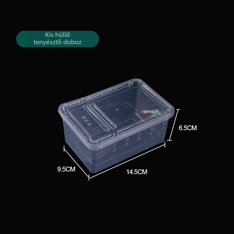 Gyári nagykereskedelmi hüllő etetődoboz kisállat csiga mászó kisállat doboz remeterák szarvasbéka gyík rovar doboz mászó kisállat doboz