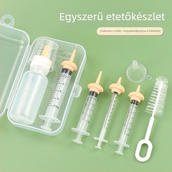 Kisállat gyógyszeradagoló palack kiscica kölyökkutya palack univerzális gyógyszeradagoló cseppentő mellbimbó újszülött kiscica etető kellékek
