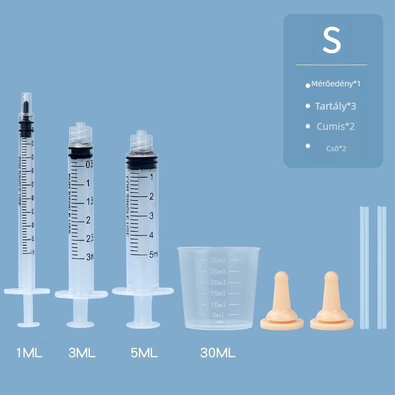 Kisállat gyógyszeradagoló palack kiscica kölyökkutya palack univerzális gyógyszeradagoló cseppentő mellbimbó újszülött kiscica etető kellékek