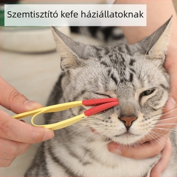 Kisállat könnykefe macska kutya szemürülék kefe csomó kefe szemtisztító klip puha kefe Amazon exkluzív