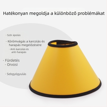 Kutya Elizabeth gyűrű Kisállat védőhuzat kutya harapásgátló védőhuzat szépség fejfedő karcálló nyakvédő macska nyalásgátló gyűrű