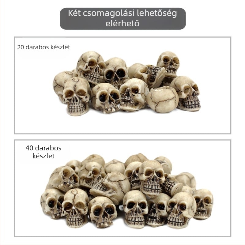 Amazon törpe miniatűr koponya szett 20 halloweeni dekoráció halloweeni hangulatdíszek virágcserép térkövek