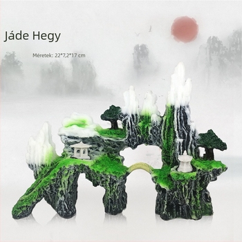 Forró hegyi kő akvárium tereprendezés díszes sziklakert szimuláció gyanta akvárium dekoráció díszek gyári közvetlen szállítás