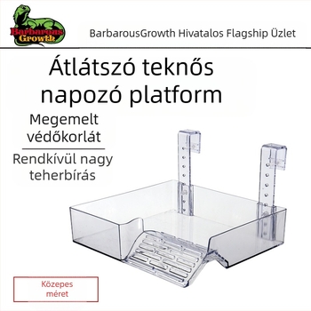 Brazil teknős akril teknős szárítóasztal mászó teknős edény tájkép teknős doboz teknős átlátszó magas vízállás úszó sziget teknős asztal szárítás hátul