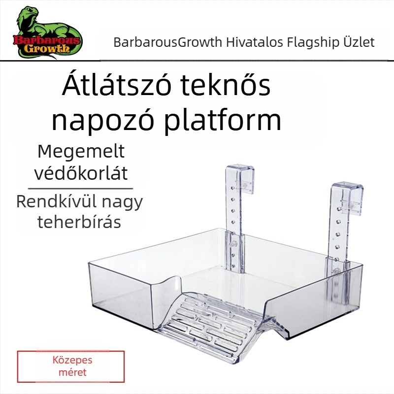 Brazil teknős akril teknős szárítóasztal mászó teknős edény tájkép teknős doboz teknős átlátszó magas vízállás úszó sziget teknős asztal szárítás hátul