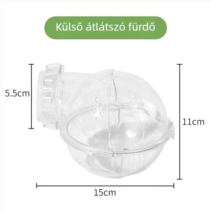 Hörcsög Fürdőszoba Kád Kádhomok Mosdó WC Kettős felhasználású Arany Medve Fürdőhomok Vizelethomok Fröccsenésgátló Külső kellékek