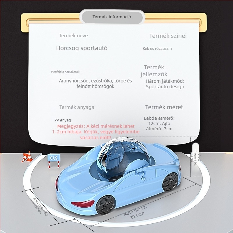 Hörcsög sportautó Játék Arany Medve Futólabda Extra nagy Hörcsög Görgő Kisállat Futókerék Hörcsög Futóautó