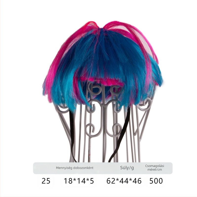 Kisállat paróka fejdísz kutya macska csinos frufru robbanékony fej mackó ruha vicces ünnepi kellékek