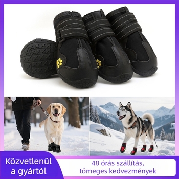Őszi és téli vízlepergető, meleg kutyacipők Golden Retriever, Husky, Border Collie, Közepes és nagytestű kutyáknak, Határokon átnyúló európai és amerikai kutyáknak. Legnépszerűbb kisállatcipők.
