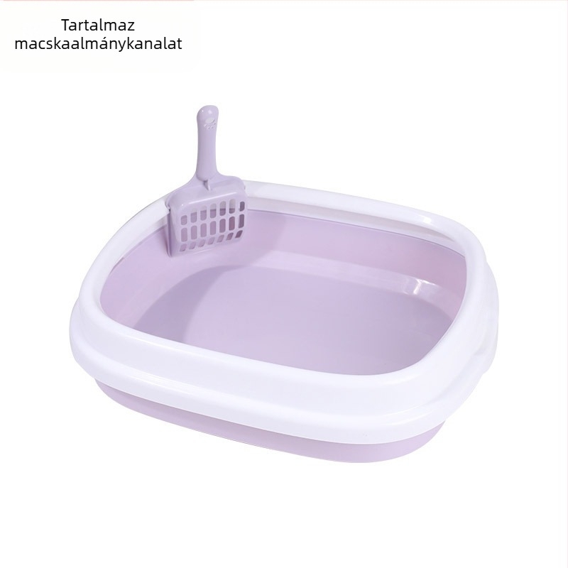 Nagy macskaalom doboz Túlméretezett, teljesen zárt macska WC Extra nagy, fröccsenésmentes macskaalom Doboz Macska kellékek