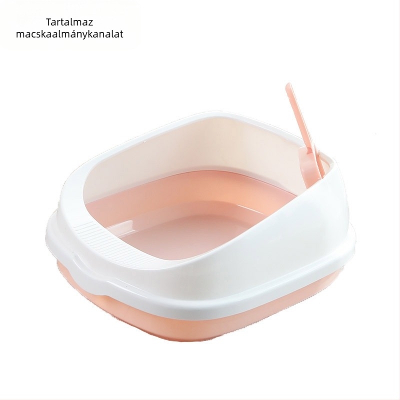 Nagy macskaalom doboz Túlméretezett, teljesen zárt macska WC Extra nagy, fröccsenésmentes macskaalom Doboz Macska kellékek