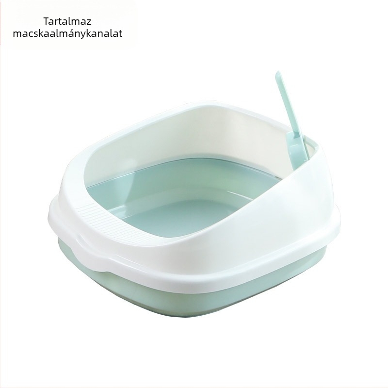 Nagy macskaalom doboz Túlméretezett, teljesen zárt macska WC Extra nagy, fröccsenésmentes macskaalom Doboz Macska kellékek