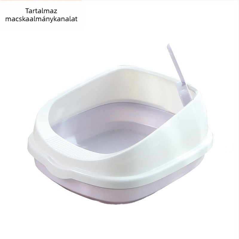 Nagy macskaalom doboz Túlméretezett, teljesen zárt macska WC Extra nagy, fröccsenésmentes macskaalom Doboz Macska kellékek