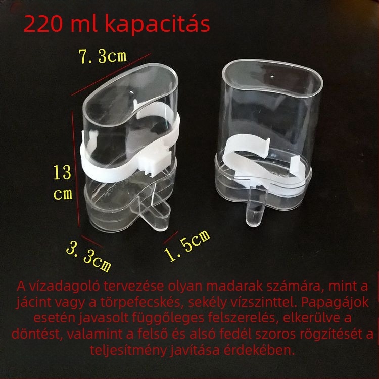 myna myna tigrisbőr papagáj madár automata vízadagolóval vízetető madáretető galamb madár kellékek átlátszó