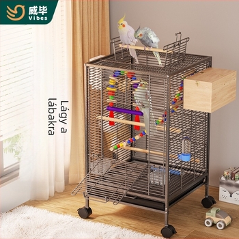 Madárkalitka Új stílusú Kereszt Selyem Háztartási Papagáj Tigrisbőr Bazsarózsa Xuan Feng Seregély Élő Madár Kis Nap Különleges Nagy Villa