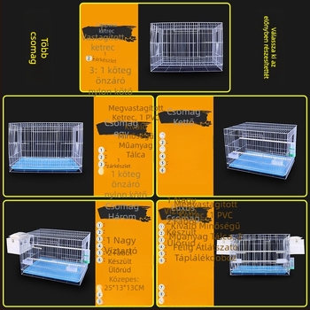 Új, nagy, vastag, gyenge horganyzott tenyészkalitka, bazsarózsa papagáj madárkalitka, Xuanfeng rovar galamb nagy madárkalitka