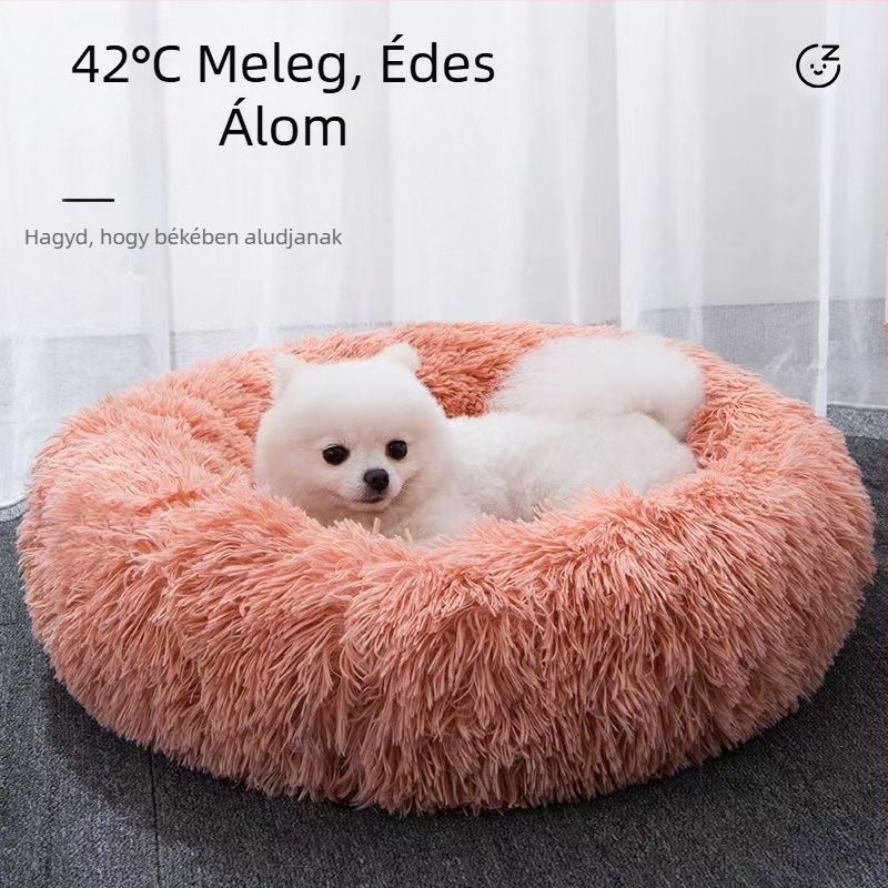 Magasság Vastagított Macskafészek Téli Meleg Kisállat Fekhely Four Seasons Univerzális Kennel Mély Alvás Téli Kellékek Macska Szőnyeg