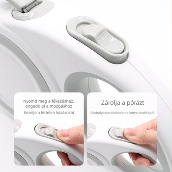 Automatikus teleszkópos vonókötél kutyáknak, akik úton vannak, Robbanásbiztos vonókötél közepes és nagy kutyáknak, kutyasétáltató kötél kellékek