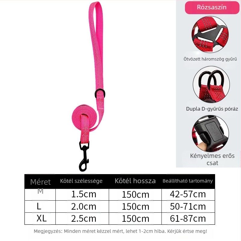 Új kutyapóráz kéz nélkül közepes méretű kutyáknak, mellkas-hátra, kisállat-kellékek, mellkaspánt, kisállat-sétáltató kötél nagykereskedelemben