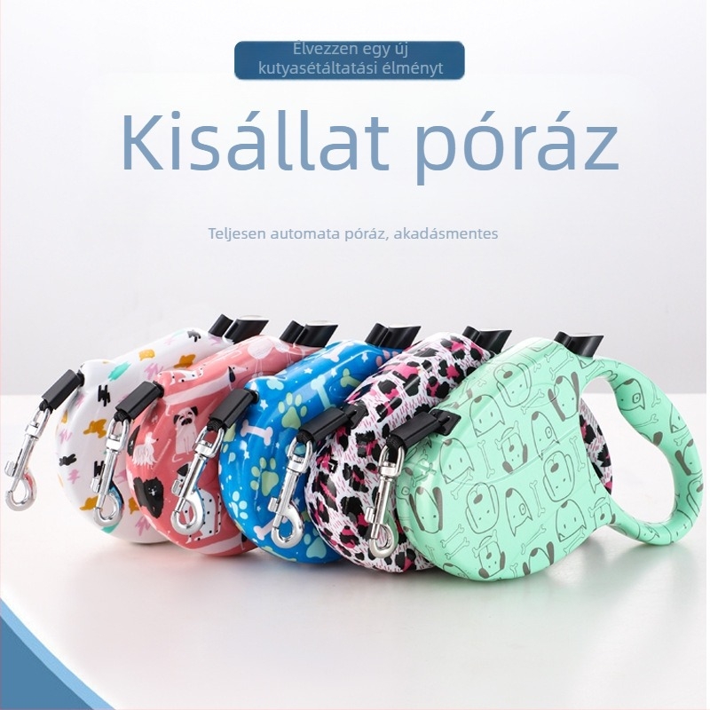 Határokon átnyúló automatikus kisállat-behúzható póráz, kutya automatikus behúzó, új kutyasétáltató póráz, kutyapóráz, kisállat-póráz