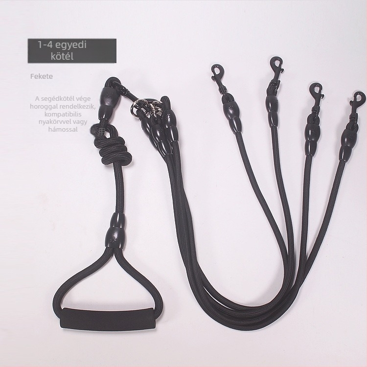 Levehető, két kutyás, egy húzós, két pórázos, kétfejű kutyasétáltató póráz, kutyalánc, teddy, golden retriever, kis- és nagytestű kutyáknak való kellékek