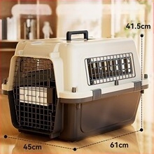 Egyszerű fekete United Airlines alap légbeömlő, nagy légterű, lélegző, macska-kutya doboz, kisállat kellékek nagykereskedelemben