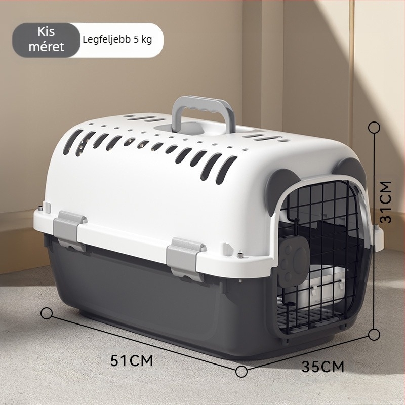 Egyszerű fekete United Airlines alap légbeömlő, nagy légterű, lélegző, macska-kutya doboz, kisállat kellékek nagykereskedelemben