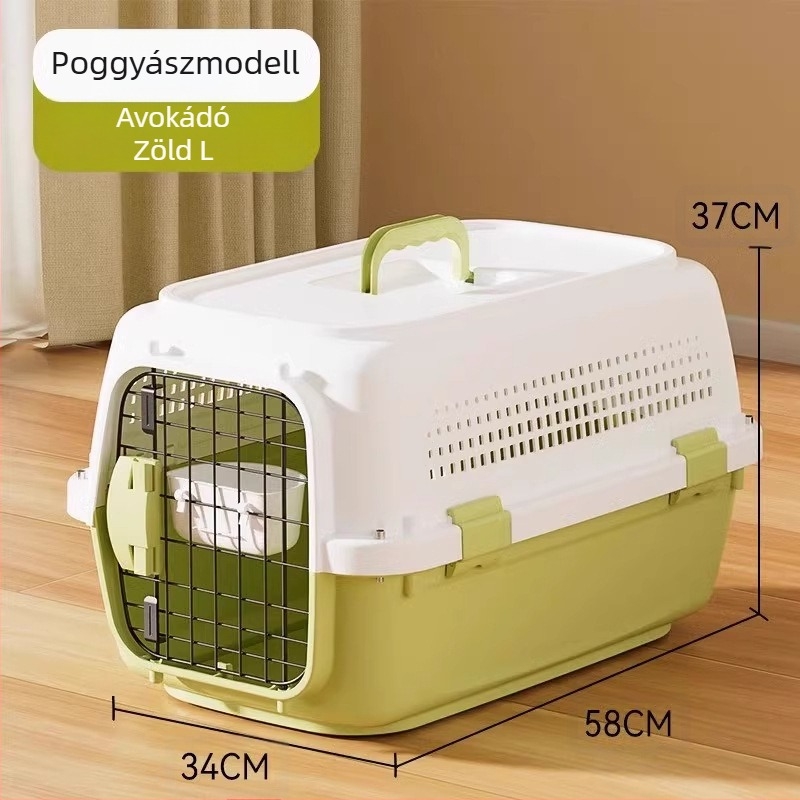 Egyszerű fekete United Airlines alap légbeömlő, nagy légterű, lélegző, macska-kutya doboz, kisállat kellékek nagykereskedelemben