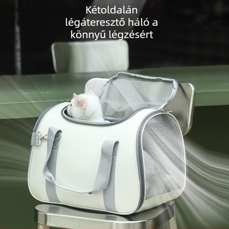 Macskatáska kültéri hordozható hátizsák válltáska téli kültéri meleg gyapjúval bélelt macskatáska kettős felhasználású macskafészek kisállattáska