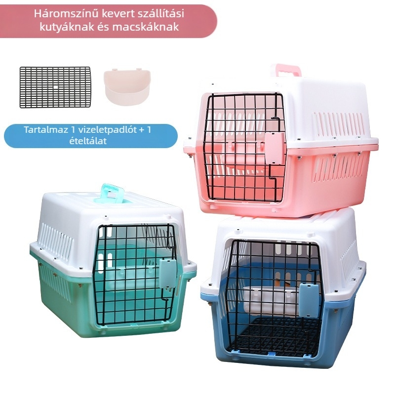 Macska légzsák kisállat ketrec macskatáska hordozható utazási szállítási térkamra kis kutya autó légzsák szállítótok