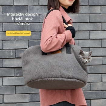 Dodopet macskatáska, lélegző, nagy kapacitású, hordozható kisállat-kirándulótáska, kiskutya- és kiskutyatáska, utazási célra