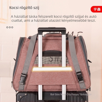 Határokon átnyúló forró macskatáska kimenő hordtáska nagy kapacitású lélegző macskaketrec kutya keresztpántos hordozható kisállattáska nagykereskedelem